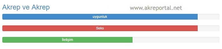 akrep erkeği akrep kadını, akrep kadını akrep erkeği uyum grafiği tablosu